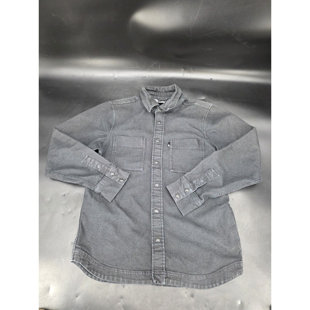 The North Face Black Shirt Snap Front Long Sleeve Men's‎ Size Small